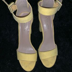 Hi Lo Heel Platform Pump Sandals